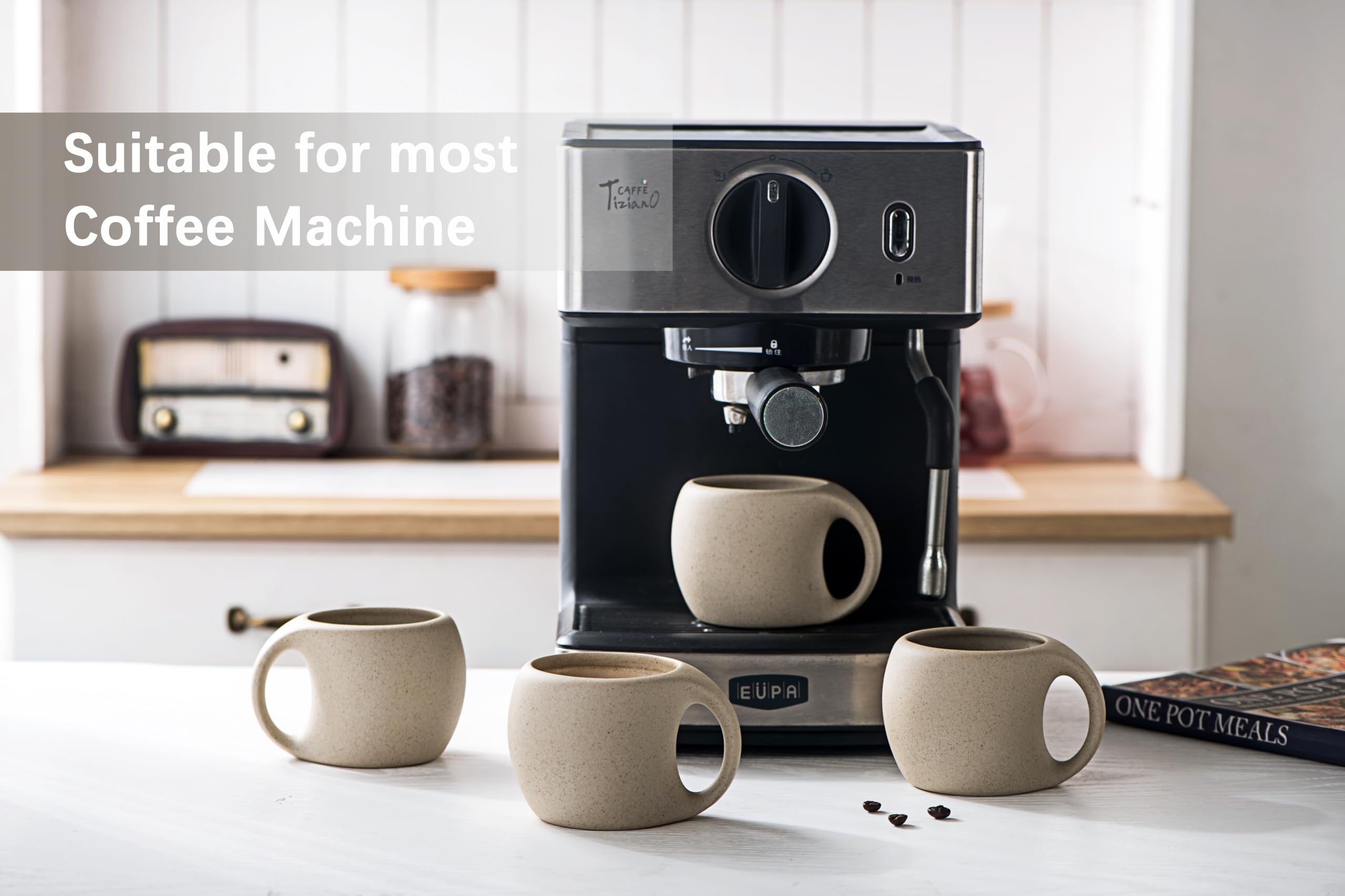 SYJAN HOME set of four espresso cups enhances entertaining gatherings