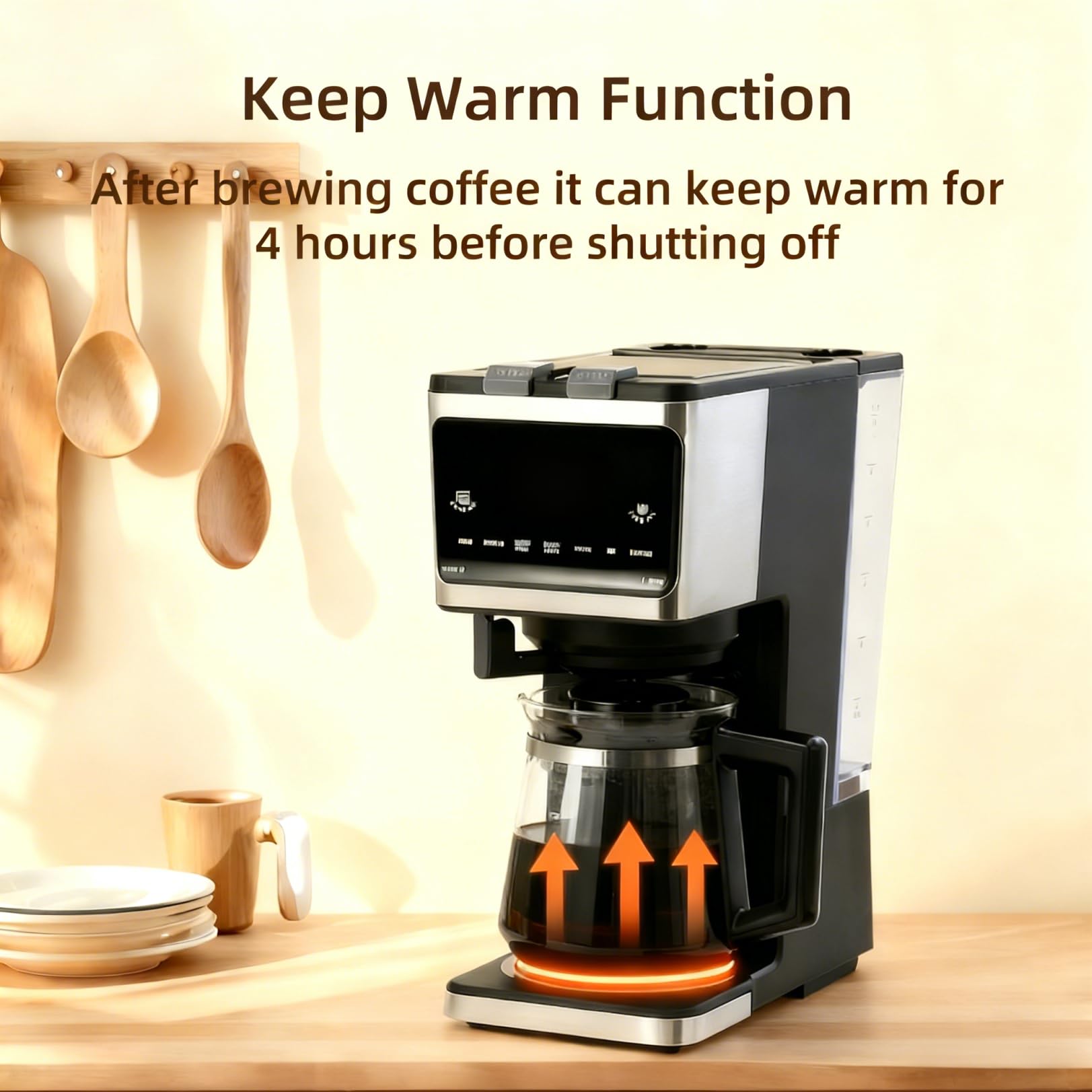 Sykaffe removable 60oz water tank for quick refills during busy mornings.