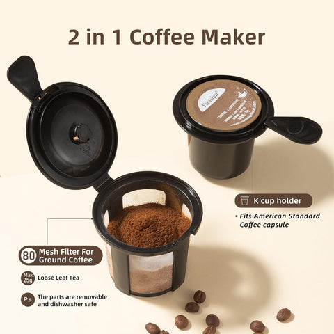 Sykaffe single-serve coffee maker in a compact design for small kitchens