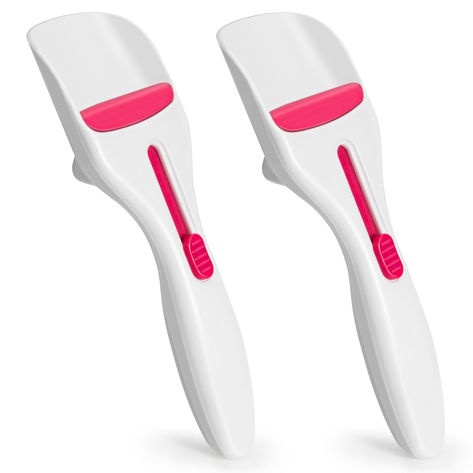 Sykexonm cupcake scoop batter dispenser in pink and white for uniform portions