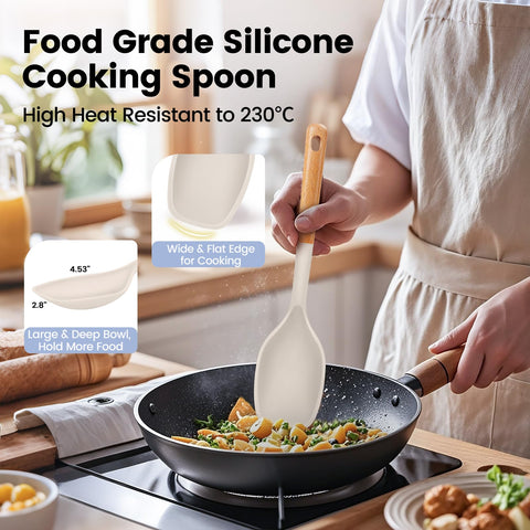 Synezia large serving spoon ideal for serving and stirring