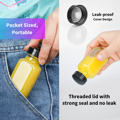 Airtight conical inner cap seals liquids securely to prevent leaks