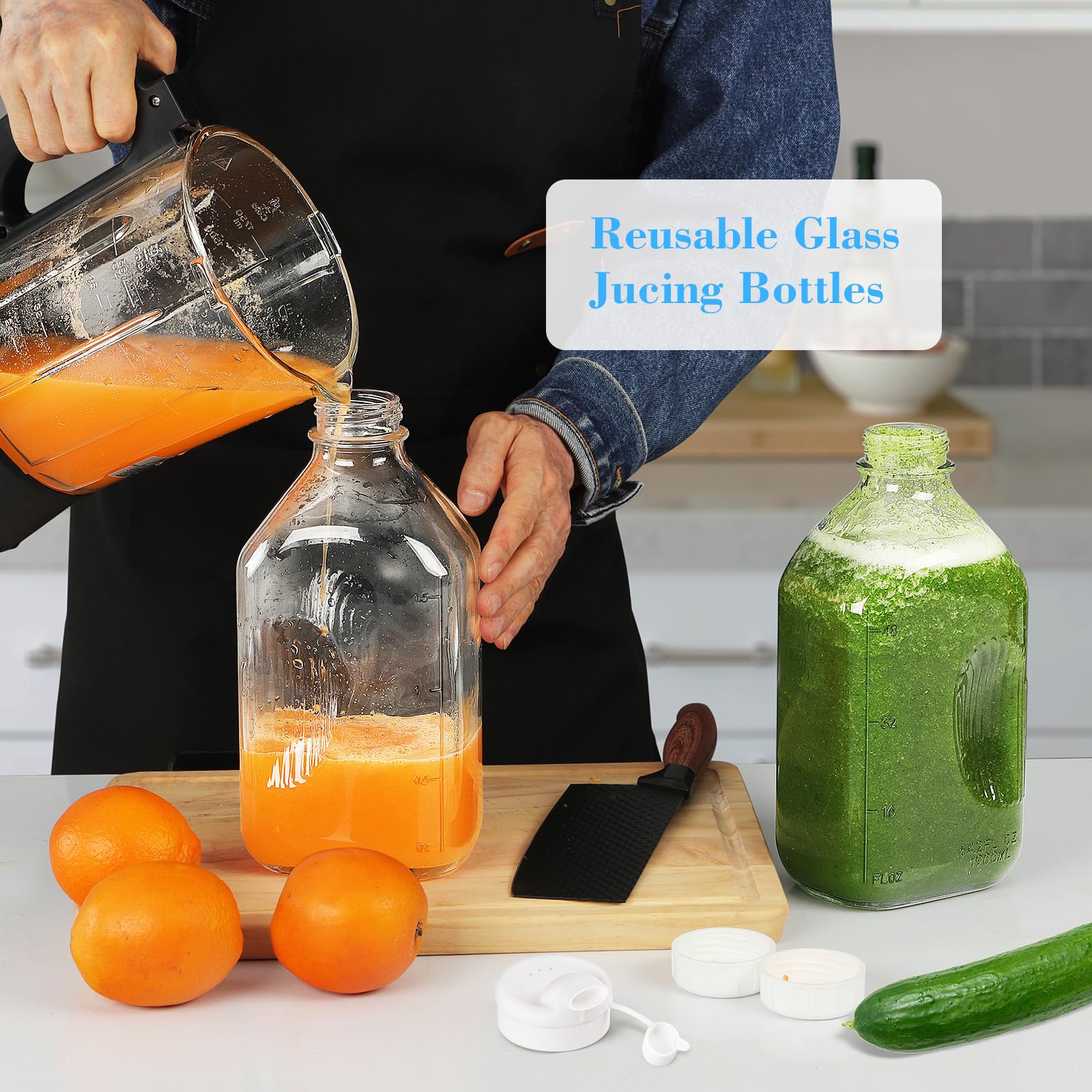 Syntic pitcher features measuring scales for quick recipe and portion tracking
