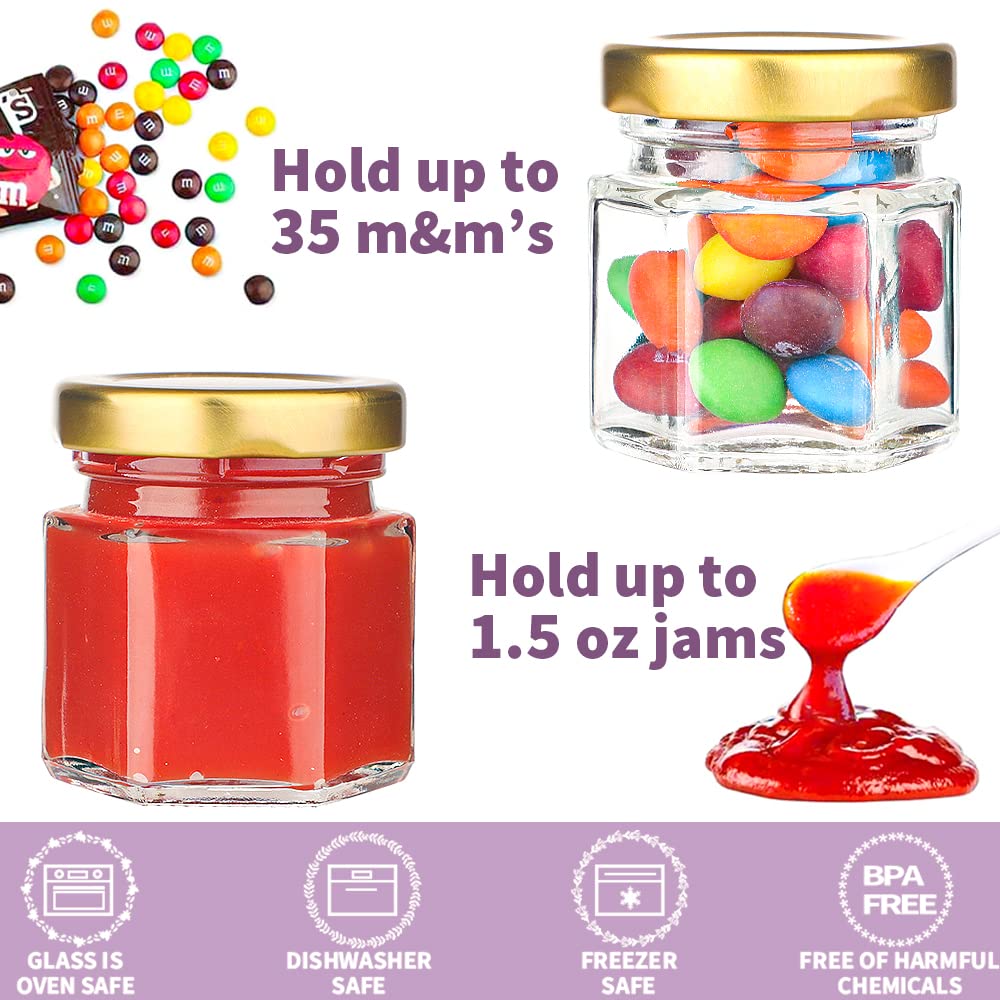 Syntic hexagon candle jar for small handmade candles.