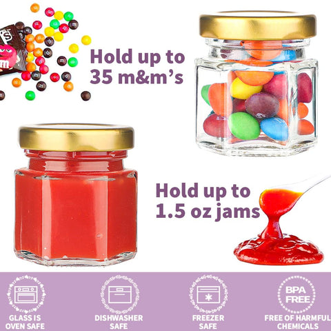 Syntic hexagon candle jar for small handmade candles.