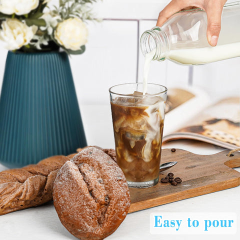 Syntic liter glass bottle compact design fits in a kitchen cabinet.