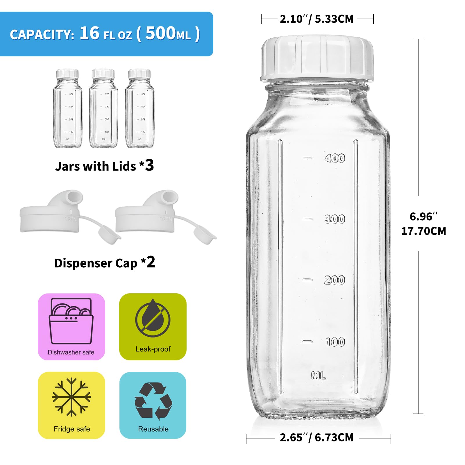 Syntic square-grip design bottle for easy handling.