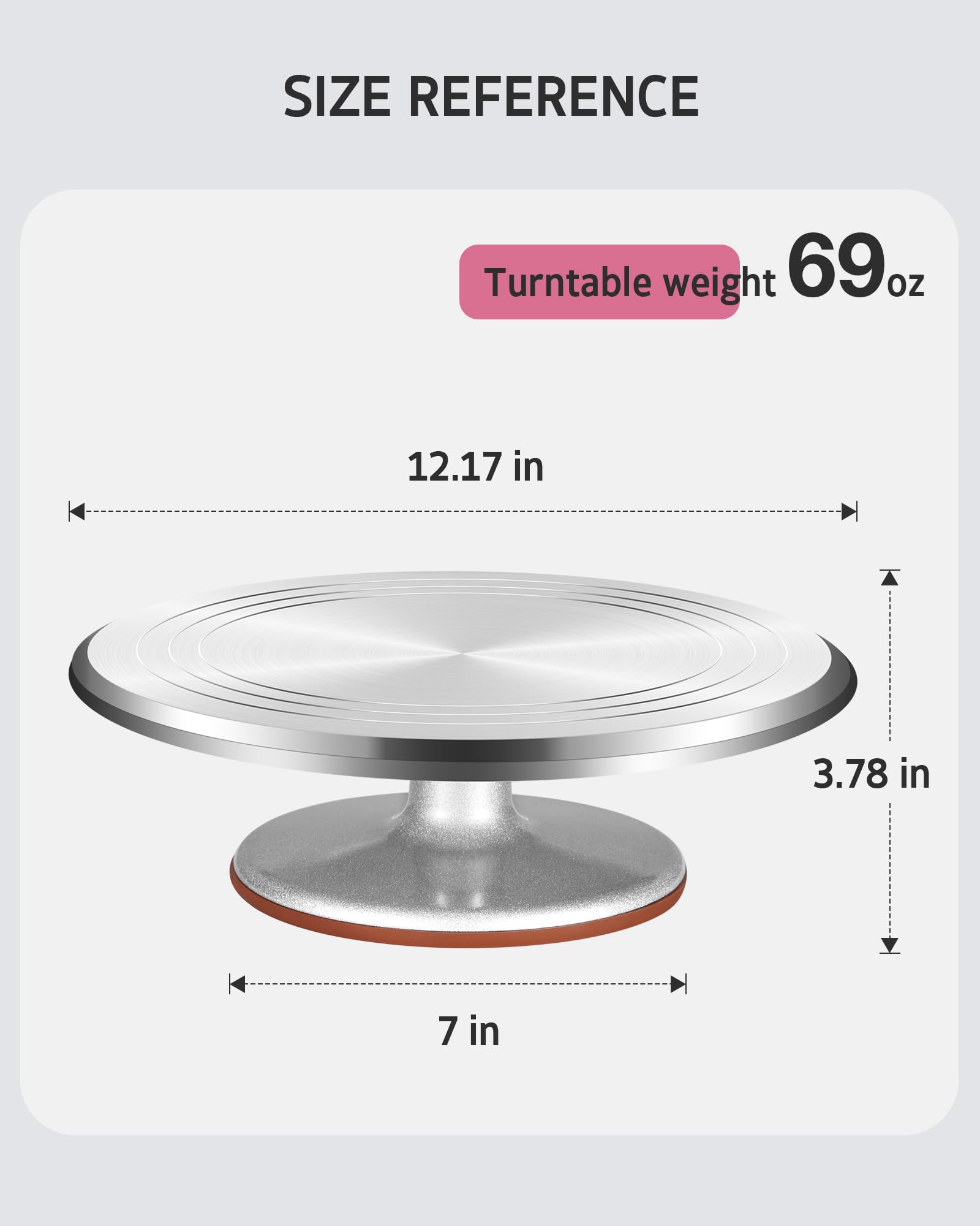 Syntus 12-inch turntable rotation close-up demonstrating ultra-smooth movement