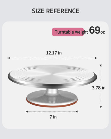 Syntus 12-inch turntable rotation close-up demonstrating ultra-smooth movement