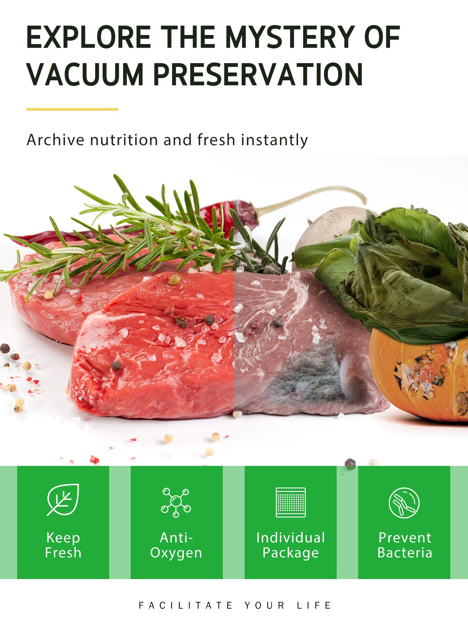Syntus bags work with all vacuum sealers for easy, universally compatible use.