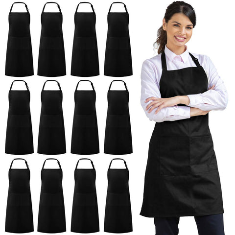 Syntus bib apron with adjustable shoulder straps for a comfortable, customized fit.