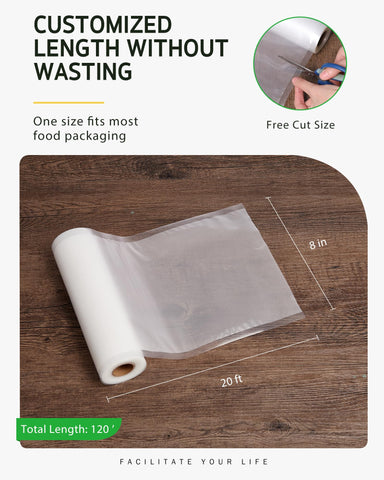 Syntus BPA-free vacuum bags for safe food storage in pantry.