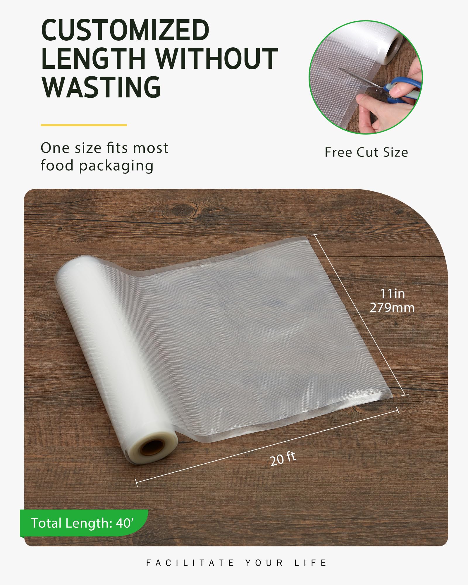 Syntus BPA-free vacuum bags are safe for food storage and freezing.