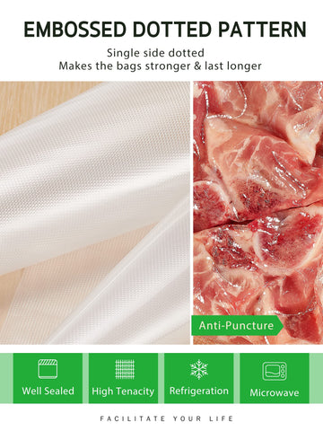 Syntus BPA-free vacuum bags designed for safe food storage