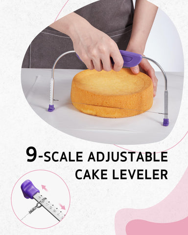 Syntus cake scrapers and combs add textured finishing edges