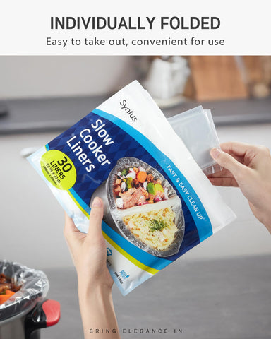 Easy cleanup with Syntus liners—just discard and wipe the pot