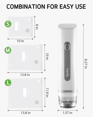 Syntus sealer with easy 3-step operation.