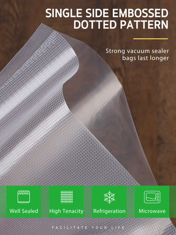 Syntus free-cut-size feature allowing custom bag lengths