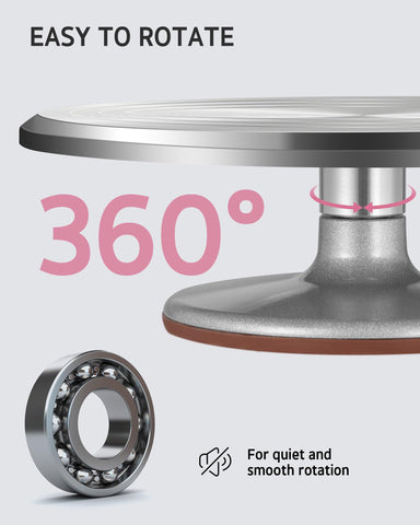 Syntus non-slip top surface and base for secure decorating