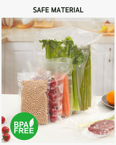 Syntus sous vide compatible bags for precise heat cooking and versatile use.