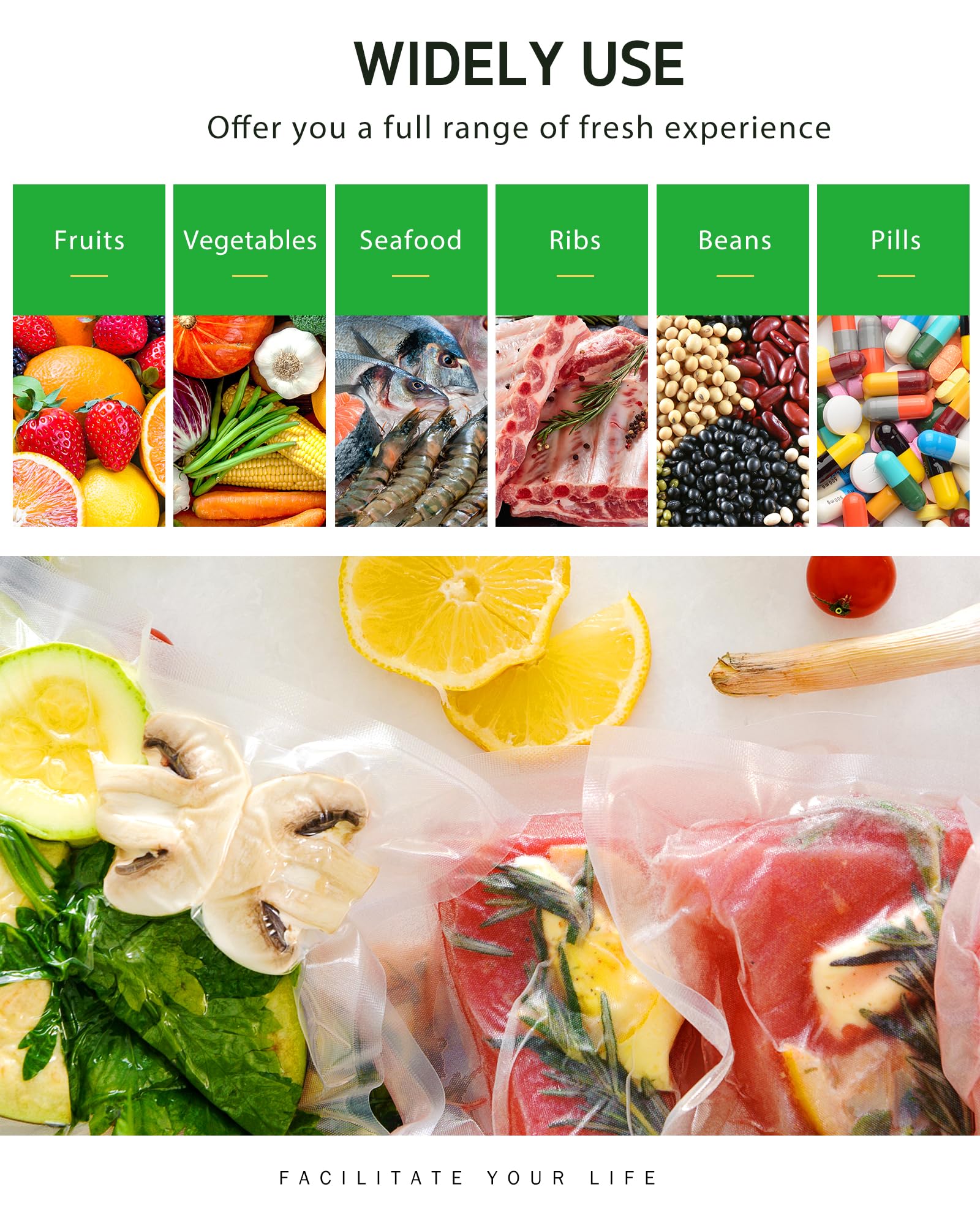 Syntus bags enable precise portioning and organized storage to cut waste.