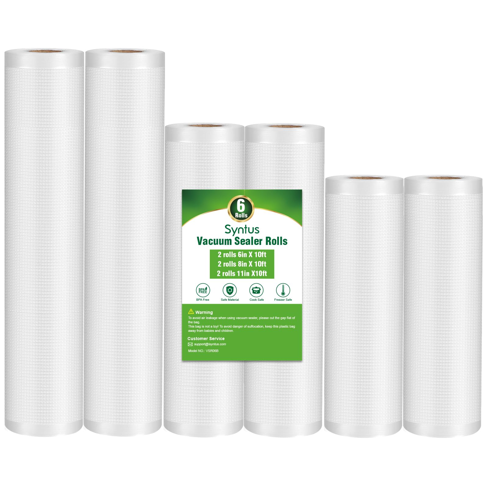 Syntus vacuum sealer bags 6x10 roll for portioning and freshness