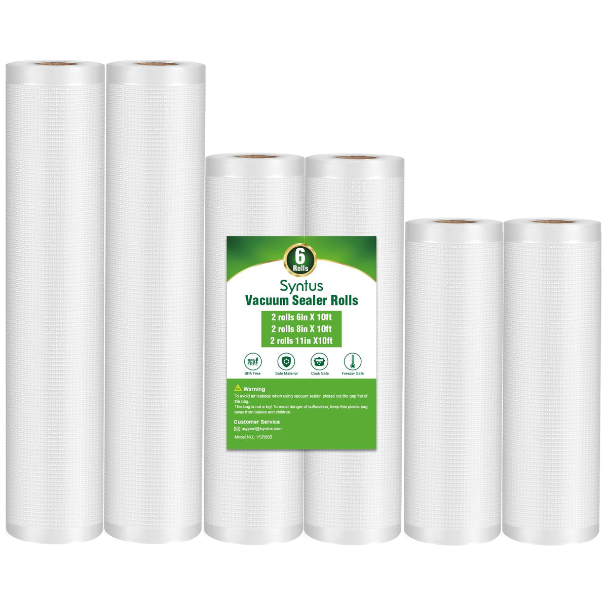 Syntus vacuum sealer bags 6x10 roll for portioning and freshness
