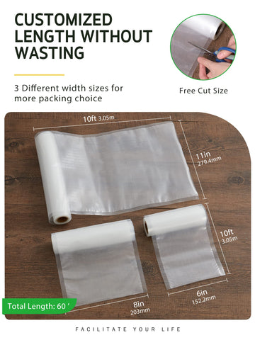 Syntus vacuum sealer bags 8x10 roll for medium items