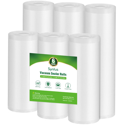 Syntus BPA-free vacuum bags for safe food storage