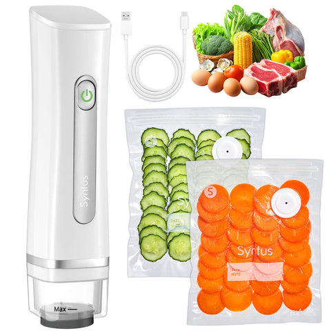 Syntus vacuum sealer kit on the countertop for quick meal prep.