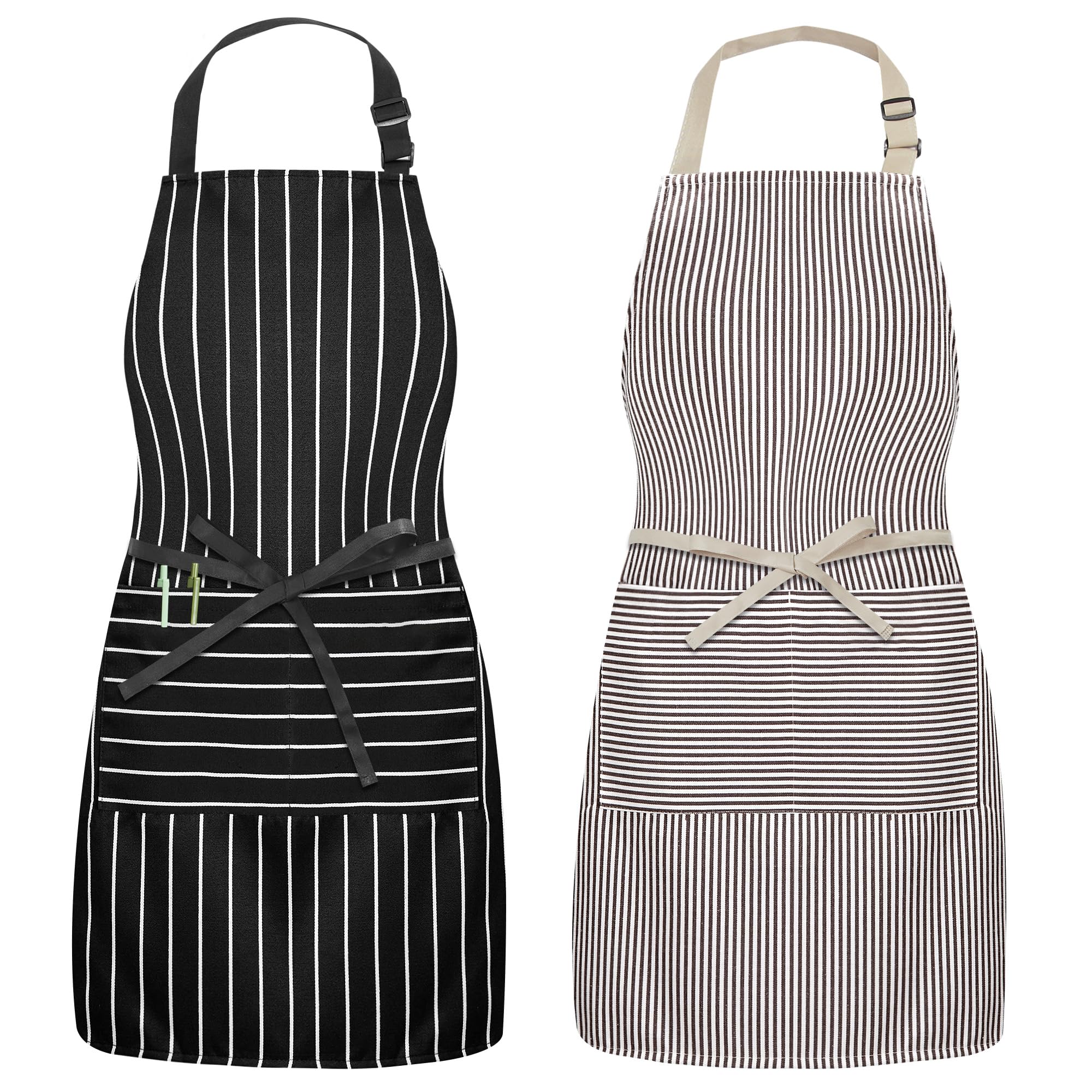 Syntus waterdrop bib apron front view protects clothing during cooking