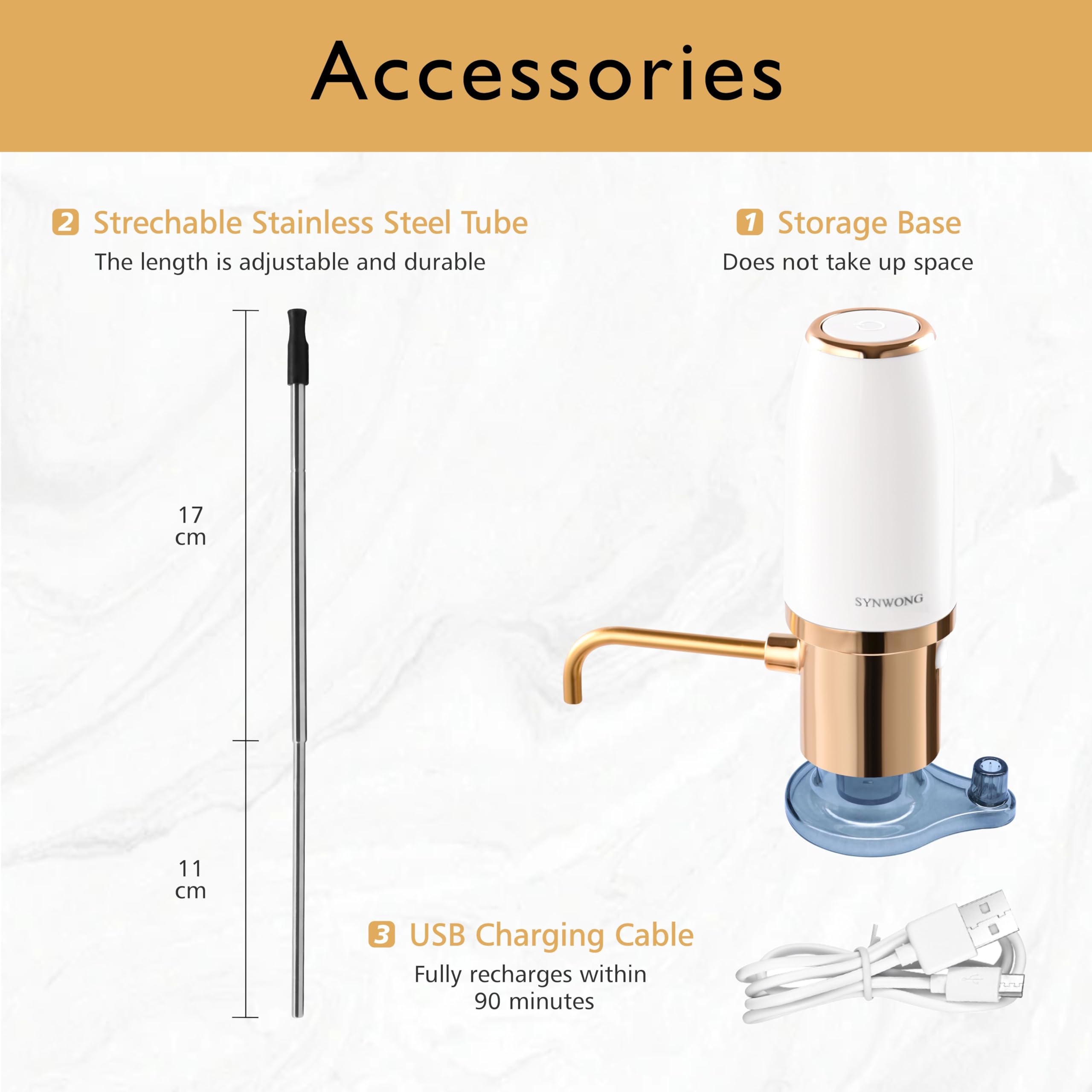 SYNWONG wine pump cleaning demonstrates easy maintenance after use.