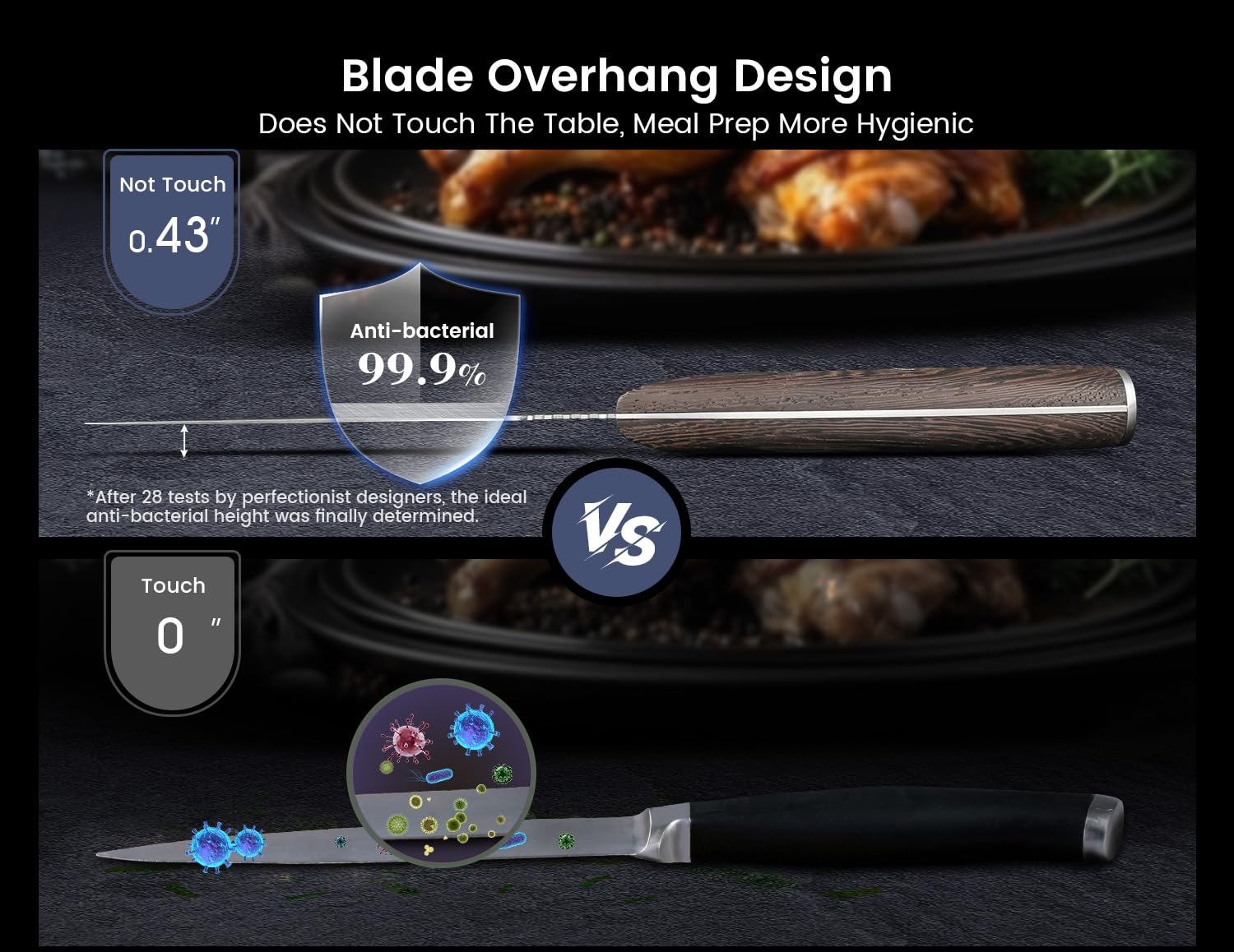 SYOKAMI boning knife with wood handle for comfortable, controlled cuts.