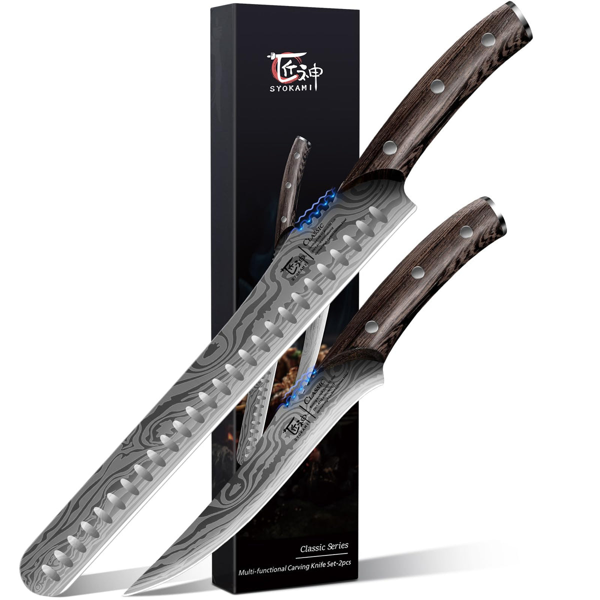 SYOKAMI brisket slicing knife 12 inch for clean, even carving.