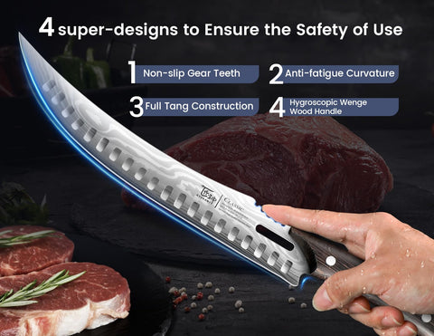 SYOKAMI thickness-measure hole guides uniform steak portions