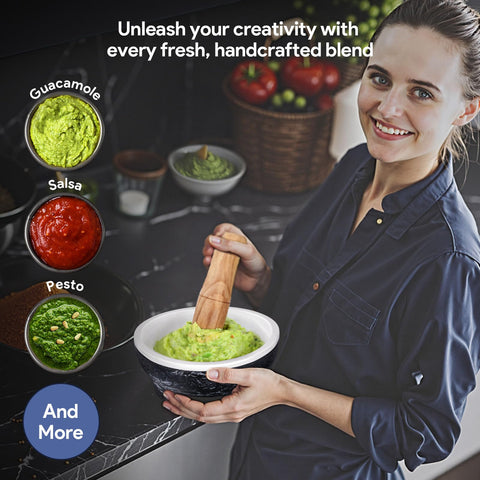 SYOKAMI ceramic surface cleans with a quick rinse after grinding spices.