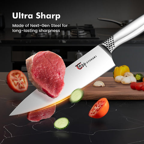 SYOKAMI ergonomic one-piece handle provides comfortable, non-slip grip.