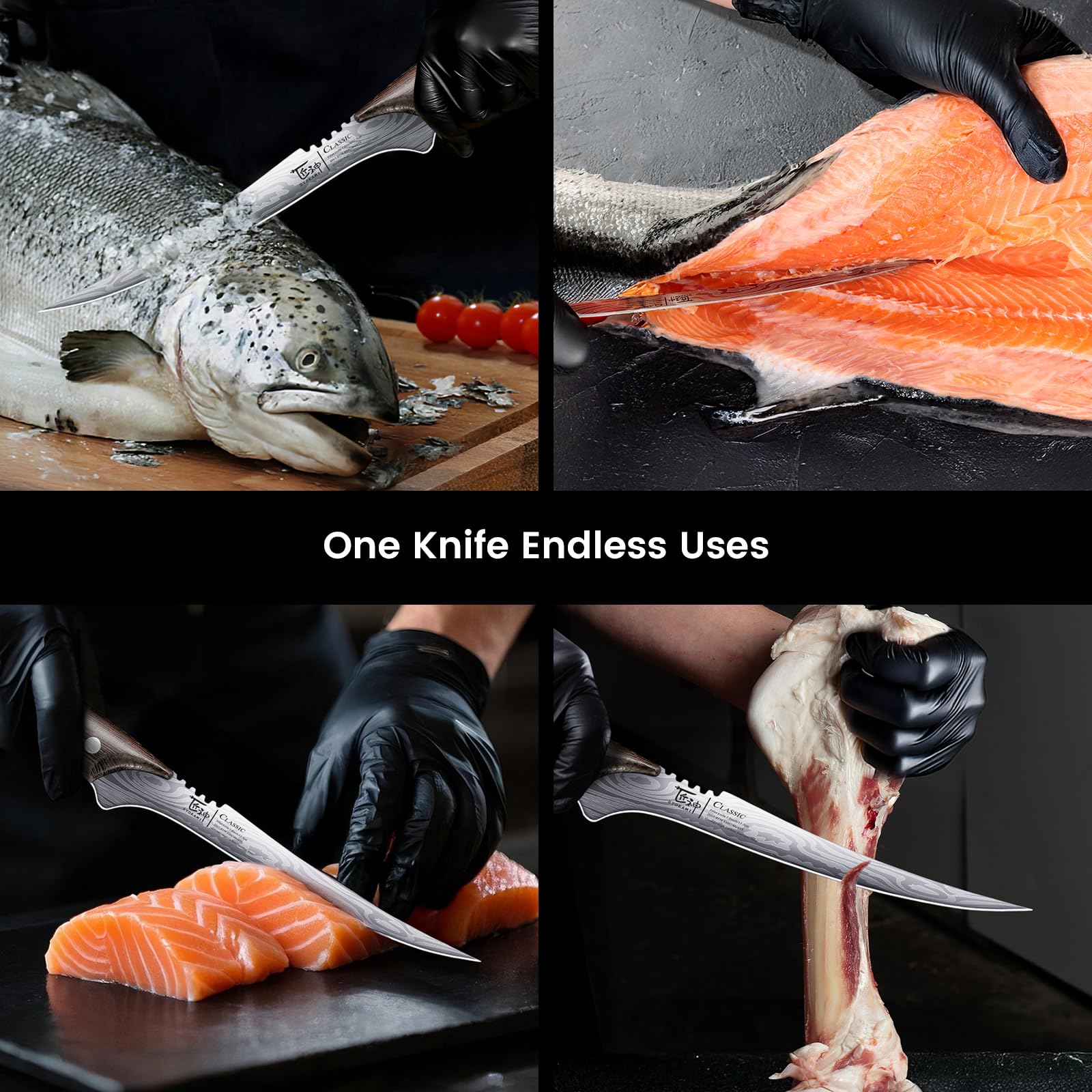 SYOKAMI fillet knife gift packaging ideal for cooks.