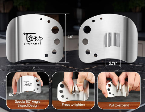 Two-pack of SYOKAMI finger guards shown together for sharing or backup.