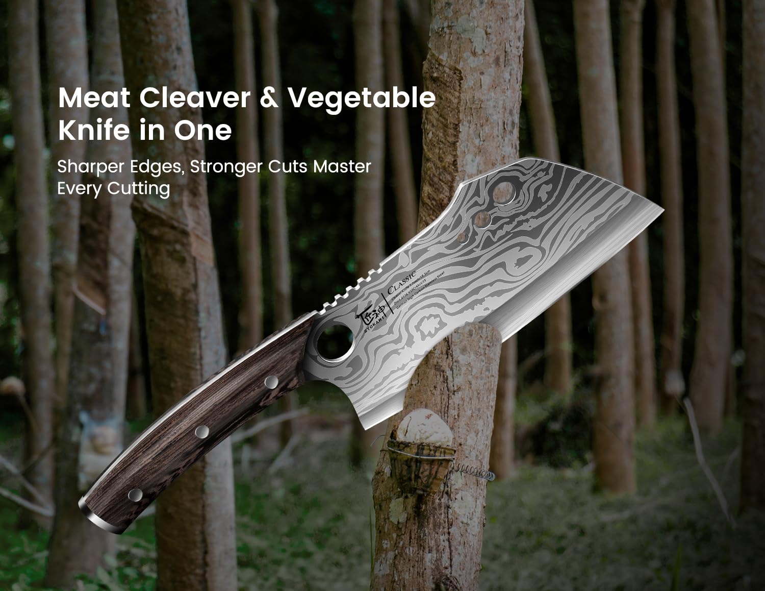 SYOKAMI FSC-certified wood handle adds sustainable, comfortable grip