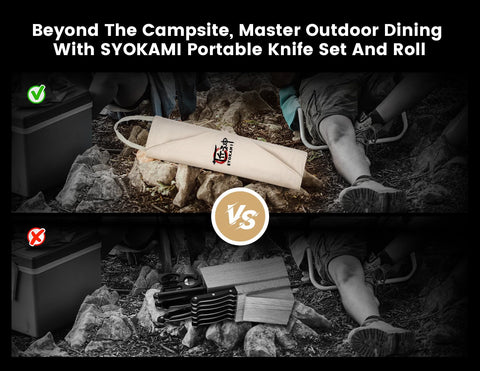 SYOKAMI FSC-certified wood handles add sustainable style and grip.