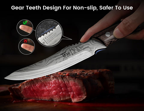 SYOKAMI non-slip gear teeth grip ensures safe handling when hands are wet.