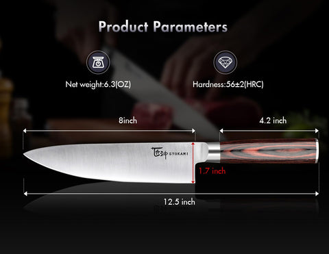 SYOKAMI precision-quenched blade with nitrogen treatment for improved toughness.