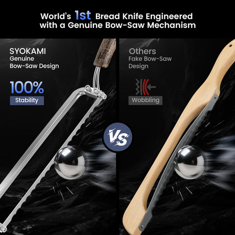 SYOKAMI sourdough slicer delivers razor-sharp cuts through hard crusts