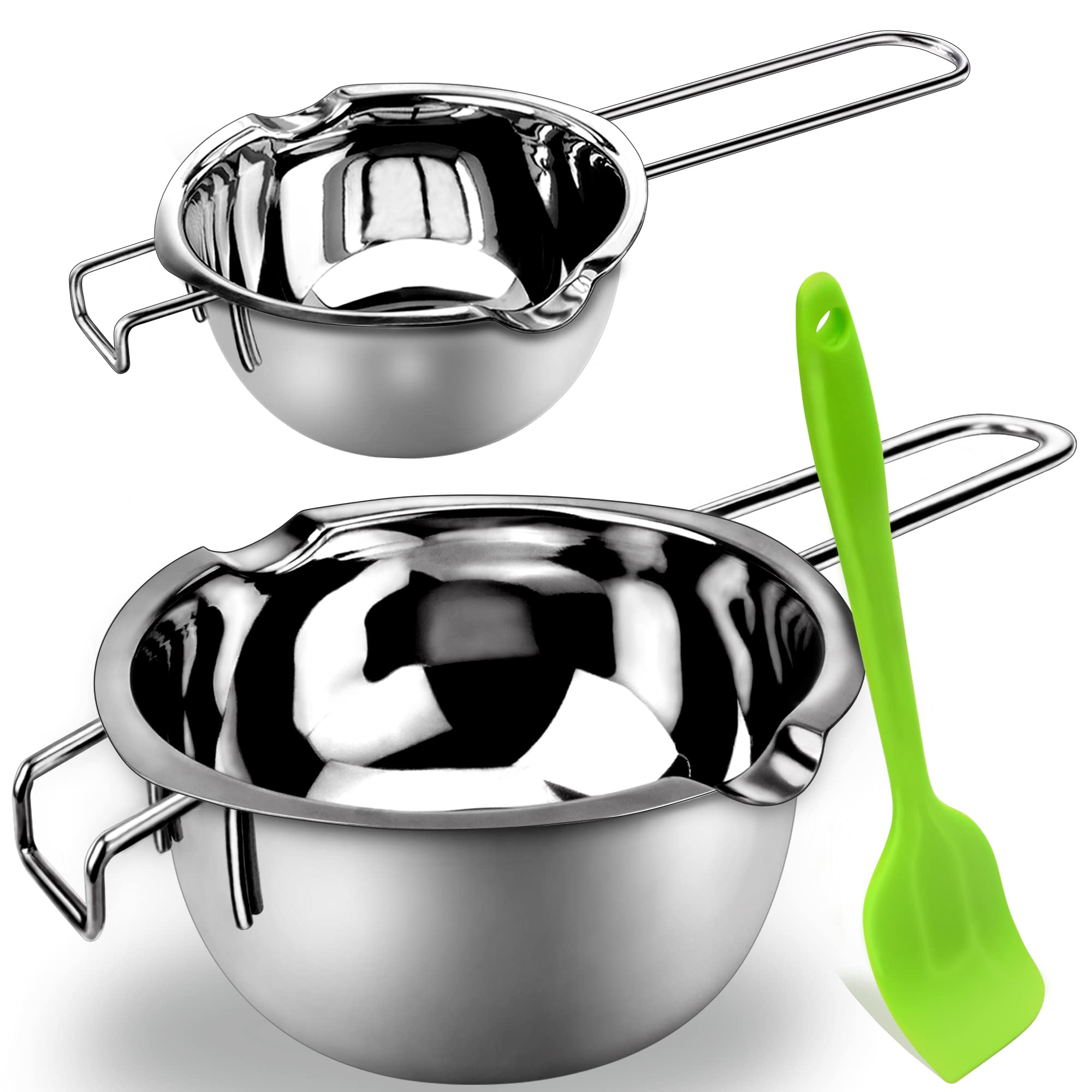 Sysmie double boiler 480ml small capacity for precise chocolate melting.