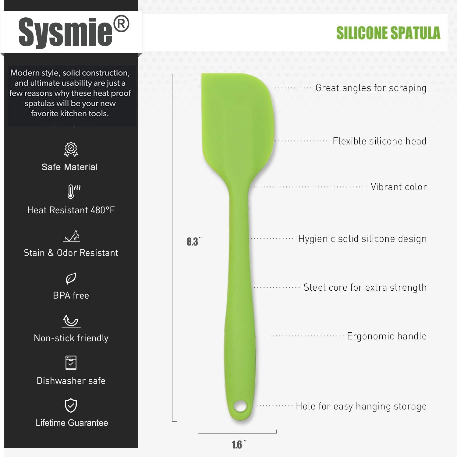 Sysmie 4.5 inch heat resistant handle for a safe, comfortable grip
