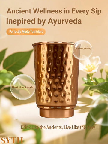 SYTH 350ml copper tumbler capacity mark aids hydration throughout the day