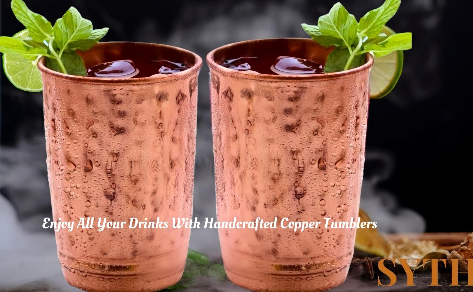 SYTH copper tumbler in matte black gift box enhances premium gifting appeal