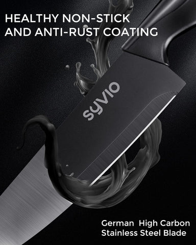 Syvio 5.5-inch serrated utility knife for tomatoes and citrus