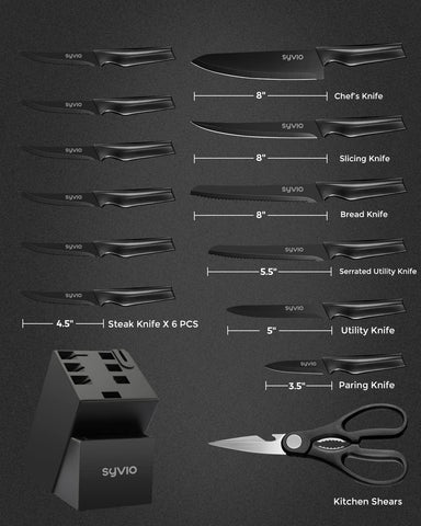 Syvio 8-inch chef knife for precise chopping and slicing